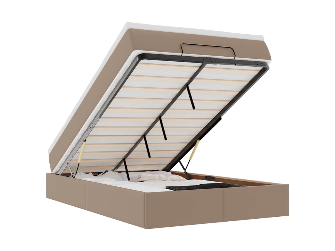 Ottoman Bed, Ottoman Beds Vidaxl Marrom Couro Artificial (120 X 190)