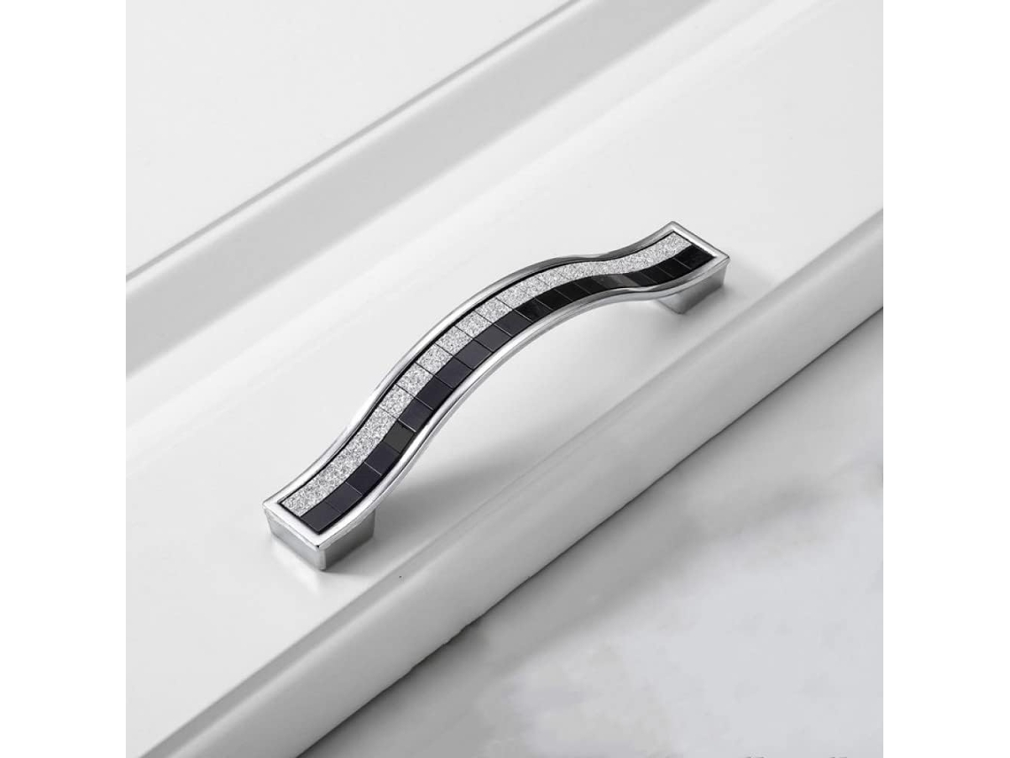 1 Gaveta Com Porta De Alumínio 96mm Youth Pcs Areia Prata Cristal