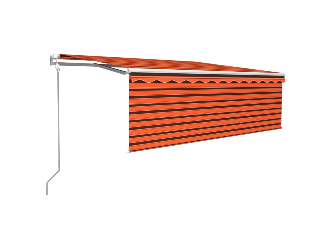 Toldo retrátil VIDAXL Multicolor Alumínio (4x3m)