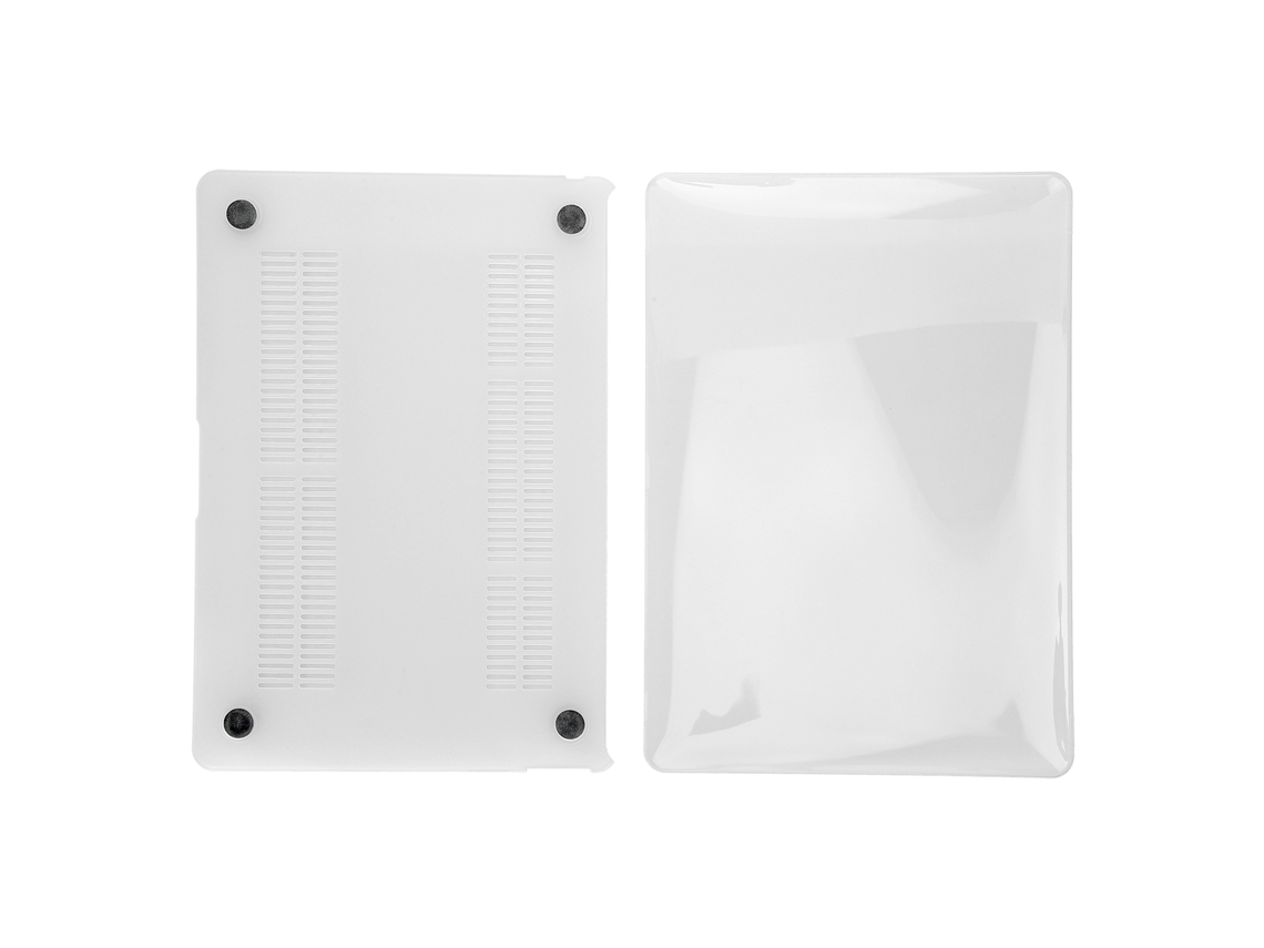 Funda Protectora Rígida de Abs para Macbook Air: Carcasa Ligera Con Ventilación Y Patas de Goma Blancas.