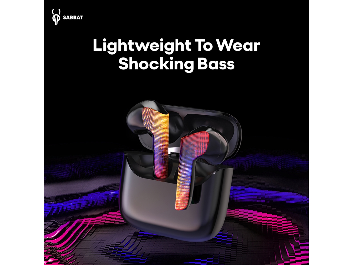 Aetheria fones de Ouvido Sem Fio Sabbat Bt5.3 Design Ergonômico Cancellamento de Ruído Bateria de Longa Duração