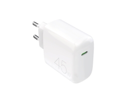 Ładowarka Sieciowa Kompaktowa Usb c 45w Biała PURO