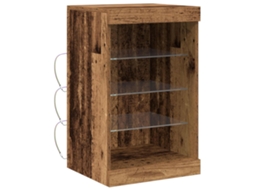 Aparador Led de Madeira Antiga com MAISON EXCLUSIVE 41x37x67 cm