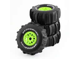 4 Pneus Pretos A4pcs 1/7/8 Caminhão Pista Curta Rodas Off road Hexágono 17mm Rc Udr 85086 4 Arrma Mojave Yk4072 Df7 MDUG