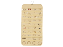 Organizador Joias Suspenso Gerenciador RNEMITERY Bege (43x21x3cm)
