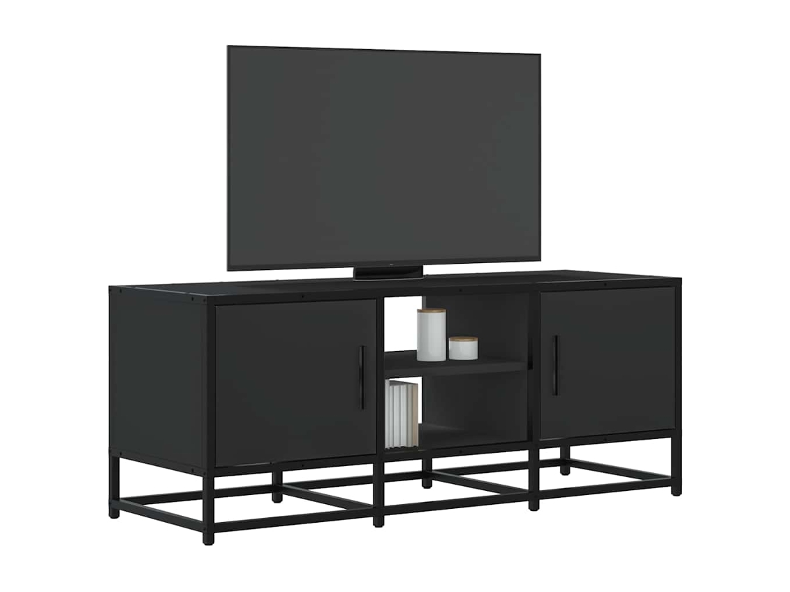 Vidaxl Móvel Para Tv 100x35x41 Cm Derivados De Madeira/metal Preto