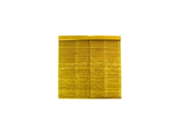 Persiana De Madera Alicantina Con Polea Metálica - Estor Enrollable Para Ventanas, Puertas, Salón Amarillo (barnizada) 115 X 200 Cm