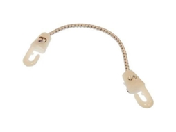 Cabo de Choque Nylo com 30 Cm 2 Ganchos Branco 6 Mmgoldenship