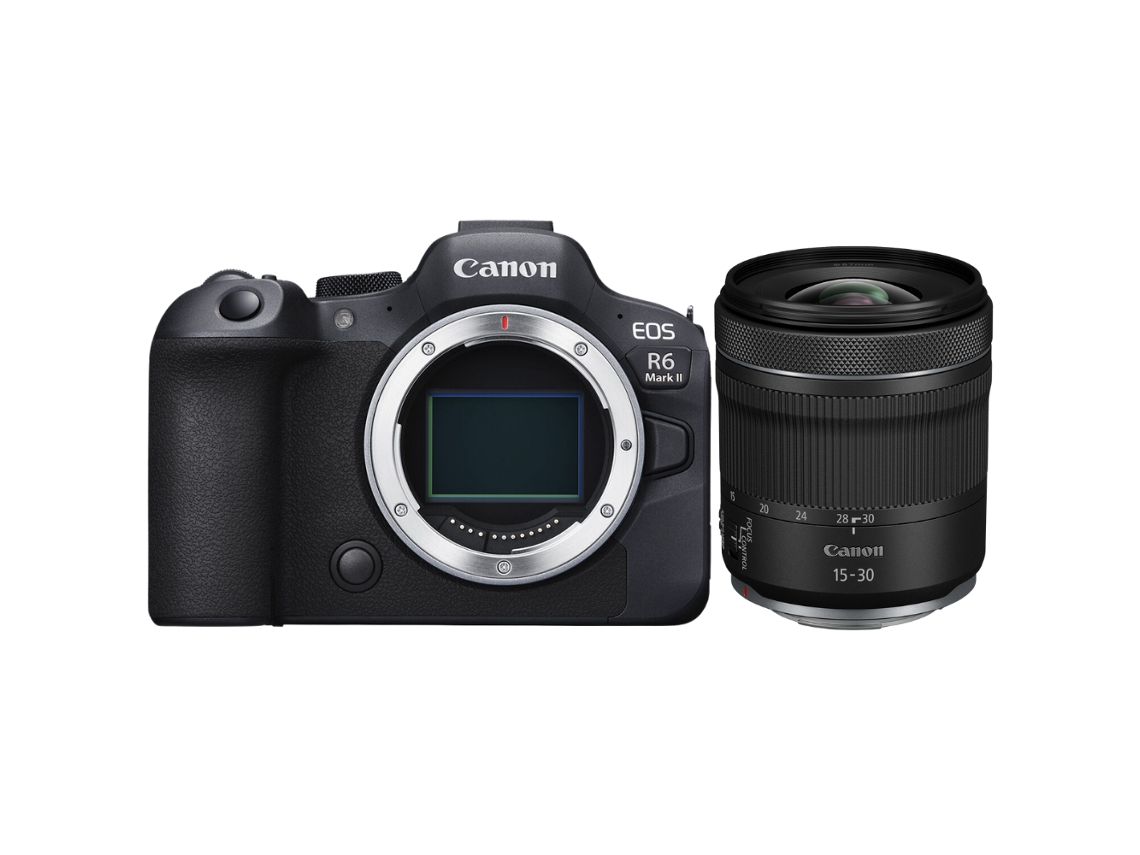 Eos R6 Mark Ii + Rf 15 30mm F/4.5 6.3 Is Stm Máquina Fotográfica Híbrida Full frame + Ebook “20 Dicas para Fotos Que Impressionam” CANON