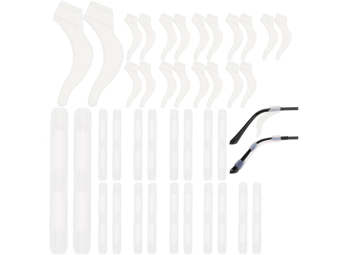 20 Pares de Almofadas Silicone para Óculos, Pontas Têmpora Ganchos Orelha GOKOCO