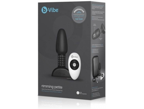 Estimulador B-VIBE Rimming Control Remoto Anal Plug Petite Preto