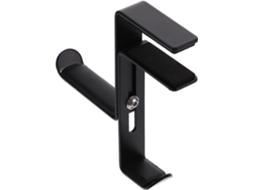 Gancho De Mesa Ajustável Tofficu Em Metal Preto Para Fones Ouvido, Portátil E Sem Necessidade De Furar, Ideal Para