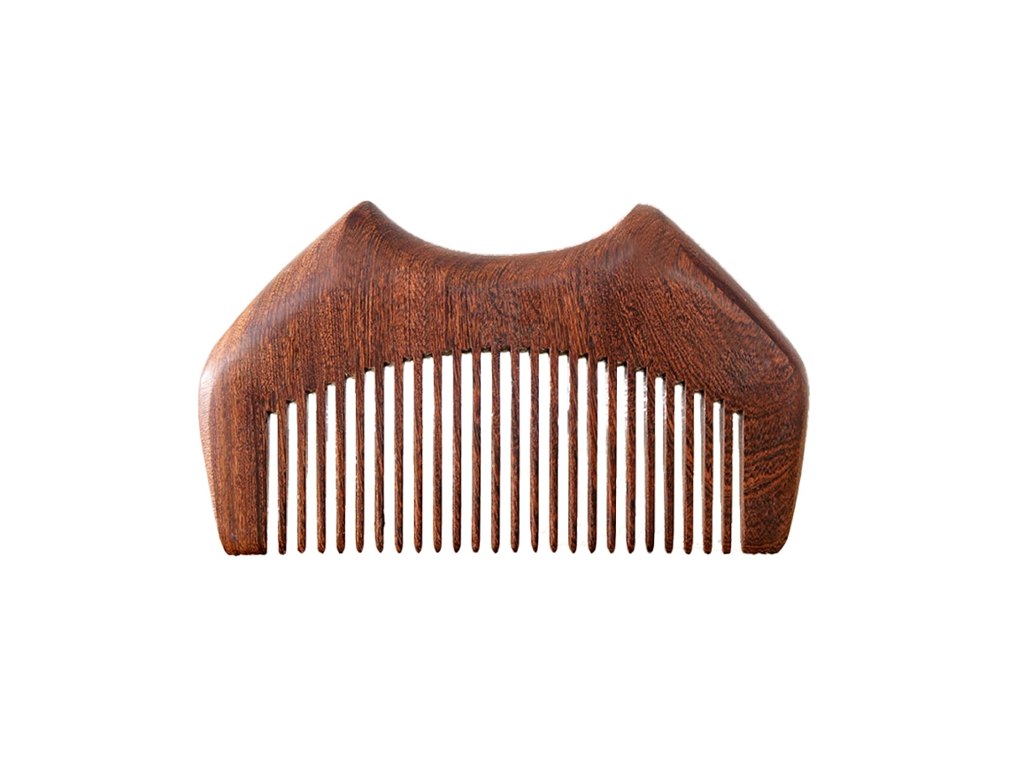 Pente de Madeira para Desembaraçar e Modelar Pente de Madeira Natural de Dente Fino de Bolso Pequeno para Mulheres JEDBESETZT