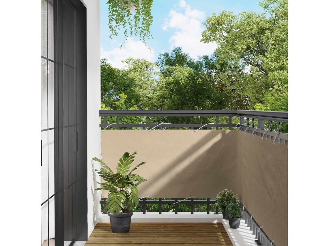 Vidaxl Tela De Varanda Bege 75 X 200 Cm