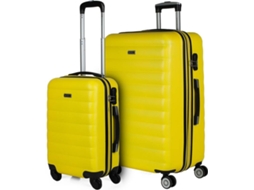 Conjunto de Malas de Viagem ITACA ABS Amarelo (135 L)