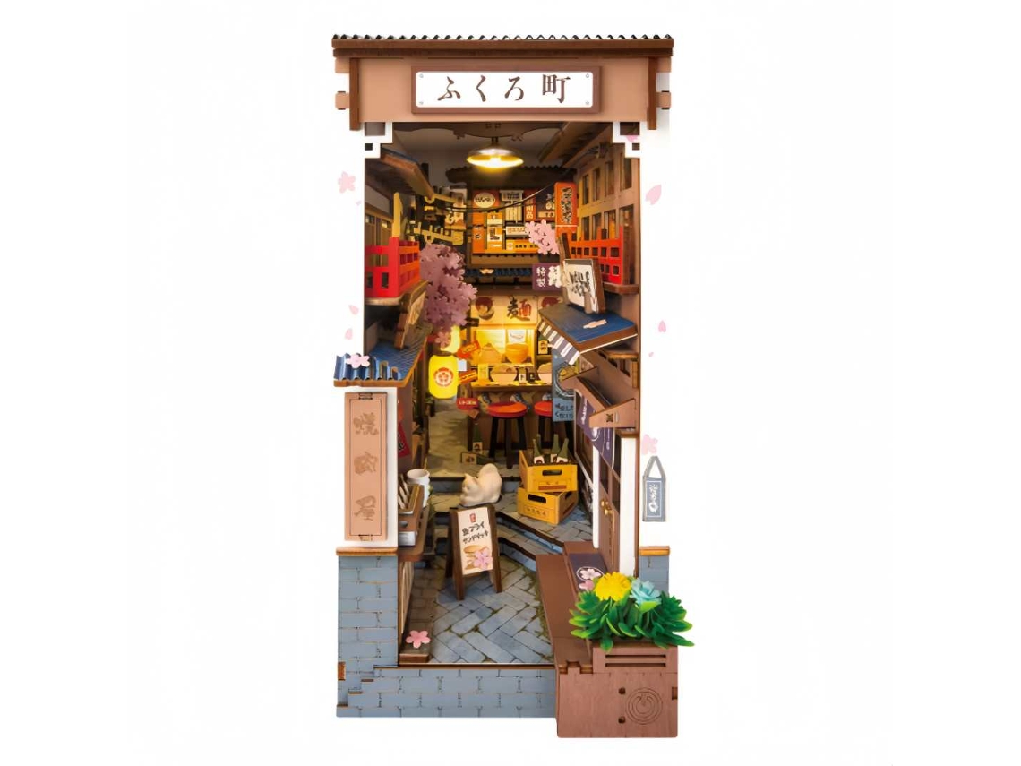 Modelo De Livrinho Com Cena Japonesa, Kit Diy Com Luz Led Para Decoração De Livros