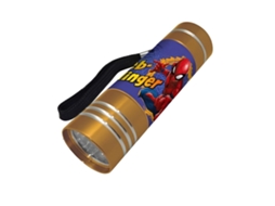 Lanterna Led Do Homem, Aranha Na Cor Dourada