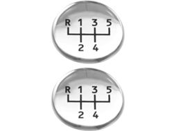 Conjunto De 2 Adesivos Decorativos Para Carros Com Formato Cabeça Jogo,redondos Alavanca...