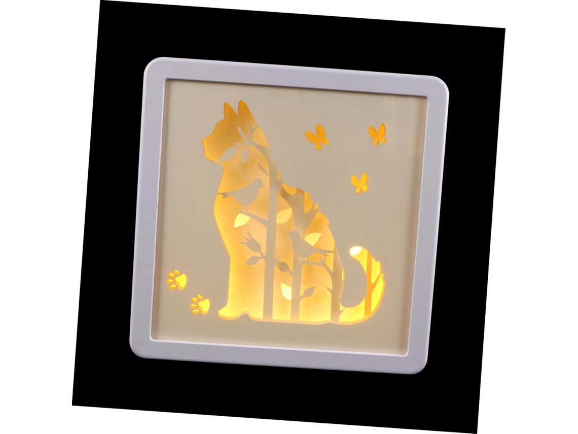 Conjunto De Luminária Noturna Decorativa De Papel Entalhado Com Efeito Para Quarto E Sala De Estar, Para Criar Ambiente