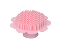 Cepillo De Banho De Silicone Para Bebê Em Forma De Girassol Suave Exfoliante E Massageador Rosa