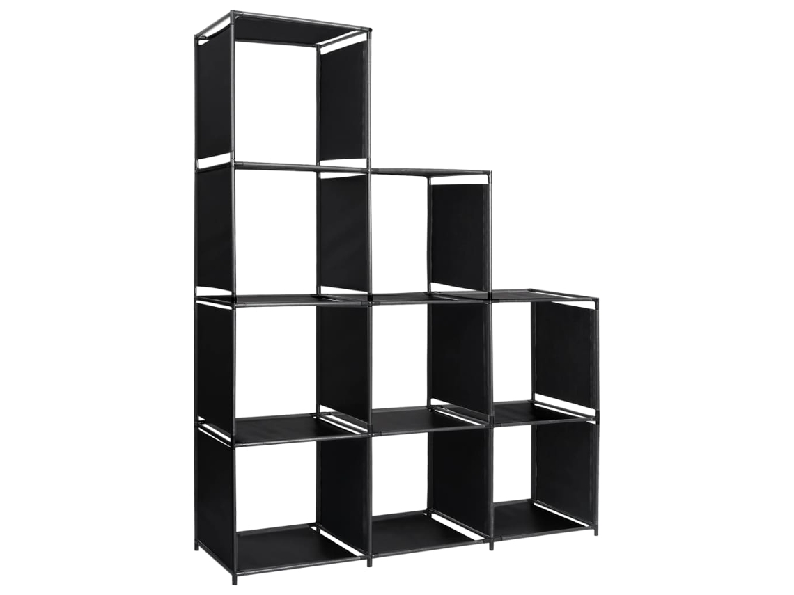 Vidaxl Estante Expositora Em Escada 130x45x170 Cm Tecido