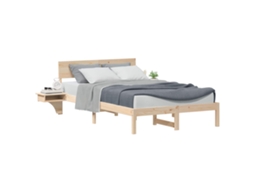 Estrutura da Cama com Cabeceira Castanho 135 X 190 Cm MAISON EXCLUSIVE