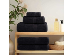 Vidaxl Toalha De Convidado Solund 50 Unid. Preto 30 X 30 Cm 550 Gsm