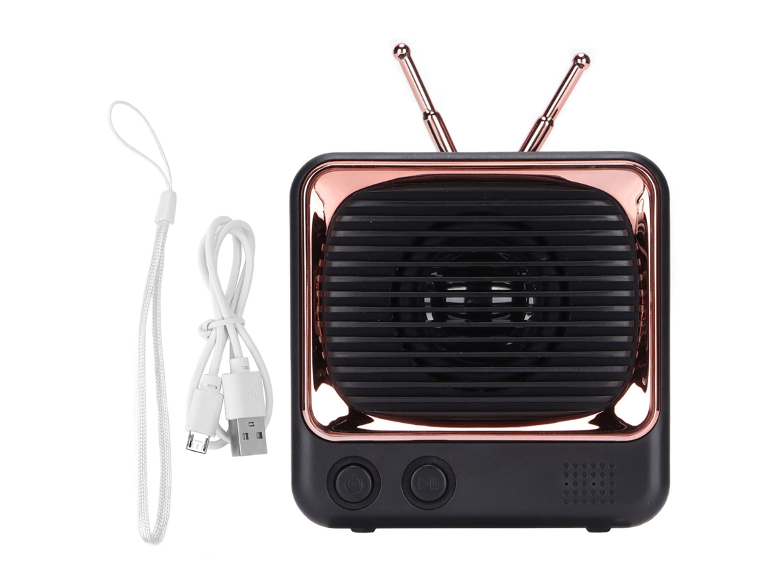 Caixa de Som Bluetooth Mini Tv EOOCOO (sem fio, portátil, retrô)