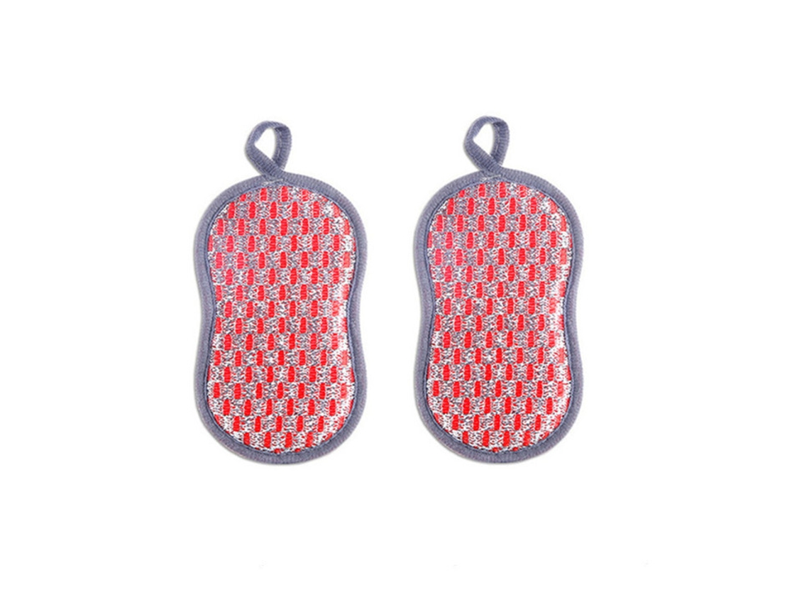 Esponja de Limpeza Dupla Face MDUG (rosa, 2 Peças)