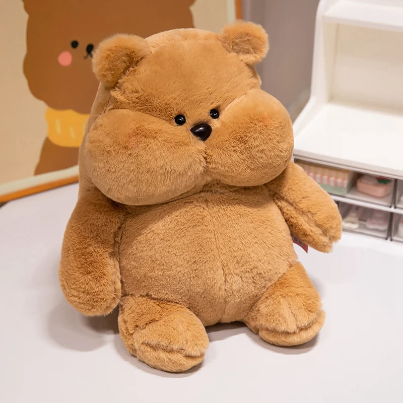 (urso Marrom, Aprox. 35 Cm) Lindo Brinquedo De Pelúcia De Animal De Desenho Animado