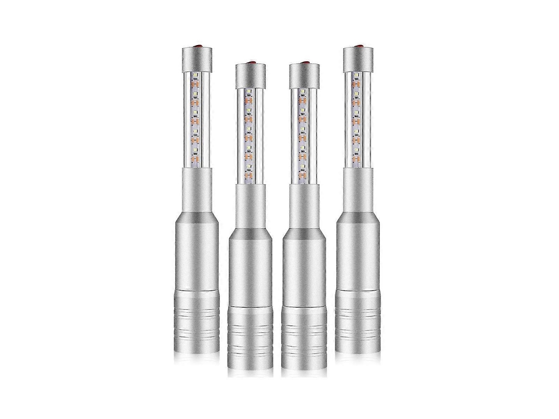 Rebe 4 Luces Led para Botellas de Licor Recargables Con 3 Modos de Iluminación, Luces Strobe para Fiestas Y Decoración Plata