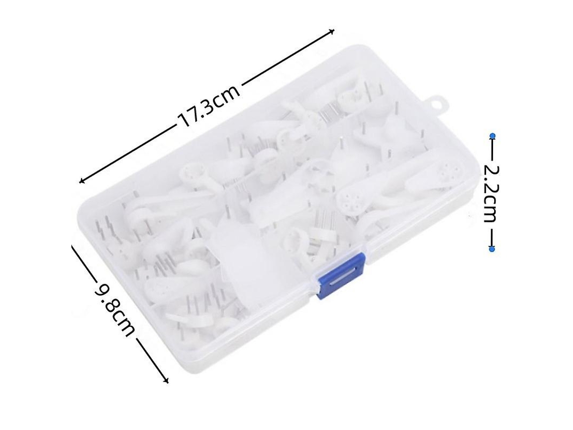 Omni 40 Clavos de Pared para Colgar, Ganchos Sin Rasguños Con Caja de Almacenamiento, Plástico para Pared Dura Y Hormigón