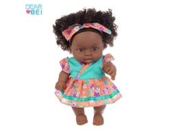 Boneca Africana Negra De 20 Cm, Boneca Fofa Tie-dye, Boneca De Conforto, Brinquedo Infantil