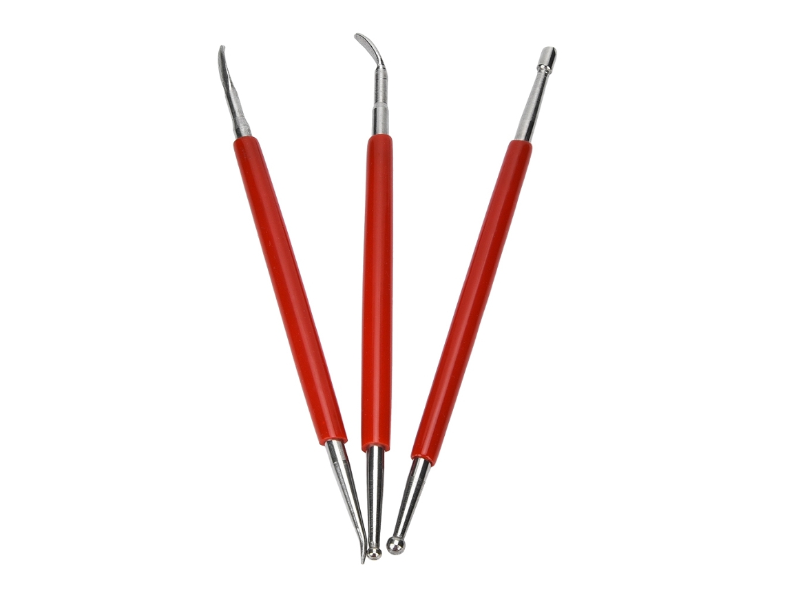 Kit De 8 Ferramentas De Gravura Em Couro Manual: Estilos De Ponta Dupla E Colher Para Arte Leather Craft