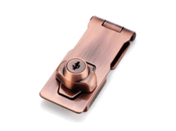 Fechadura Para Armário, 6,35 Cm, 2,5 Polegadas, Em Liga De Zinco, Cores Prateado E Bronze, Com Chave, Ângulo 90°