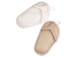 Toalha De Banho Esfoliante Em Formato De Chinelo Para Uso Diário No Banho (2 Unidades)
