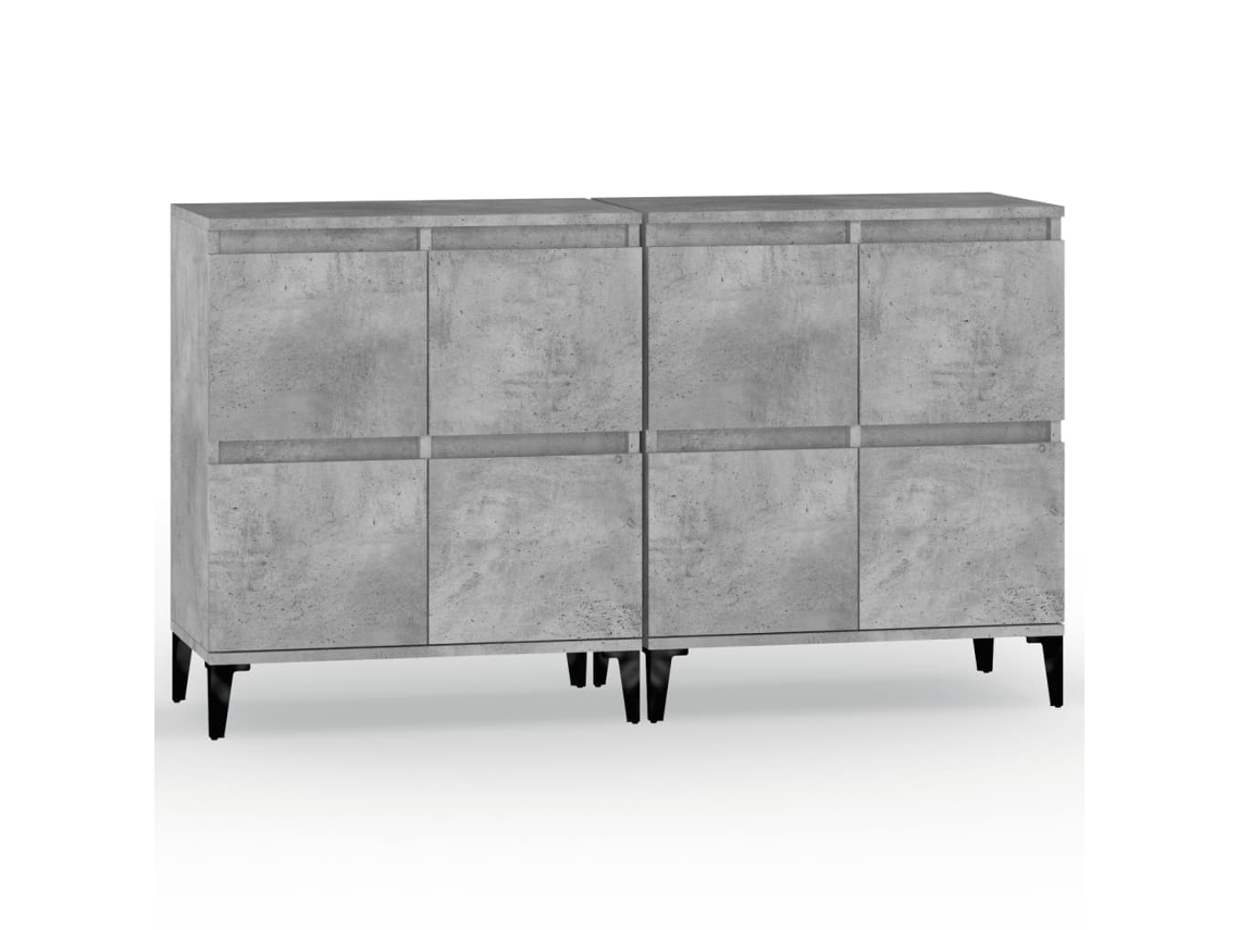 Sideboard, Sideboards Vidaxl Cinzeto Madeira Processada (n/a)