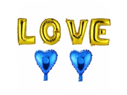 Balão De Fita Letra Amor Conjunto Decoração Festas Casamentos Aniversários