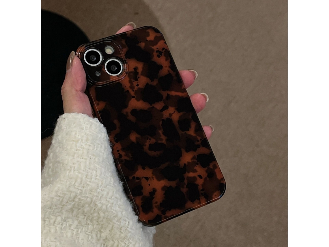 Capa Para Iphone 17 Air Âmbar Com Estampa De Leopardo, Personalizada.