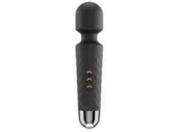 Varinha De Massagem Elétrica De Corpo Inteiro Sem Fio Yunzii Handheld Massageador Super Macio Silicone 20 Padrões 8 Velocidades Preto Yunzii