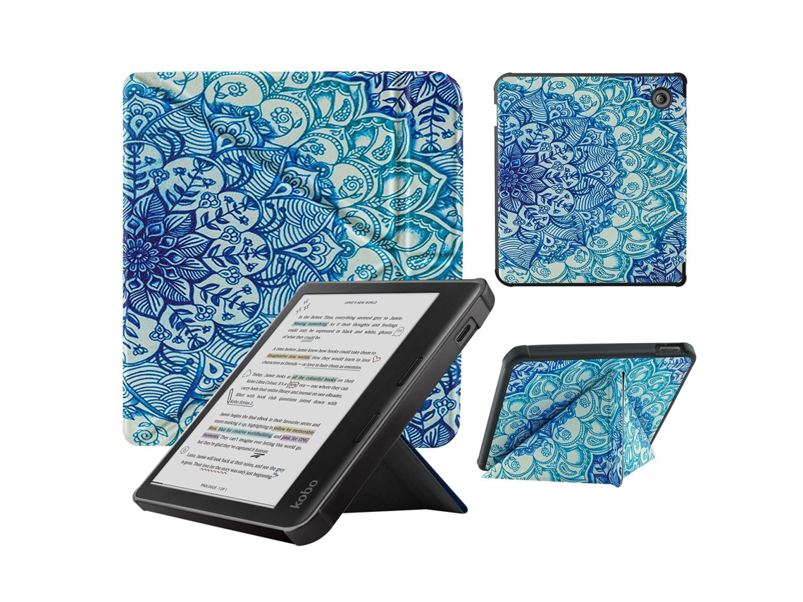 Capa PANOONA para Kobo Libra 2 com modo de hibernação Mandala | PANOONA