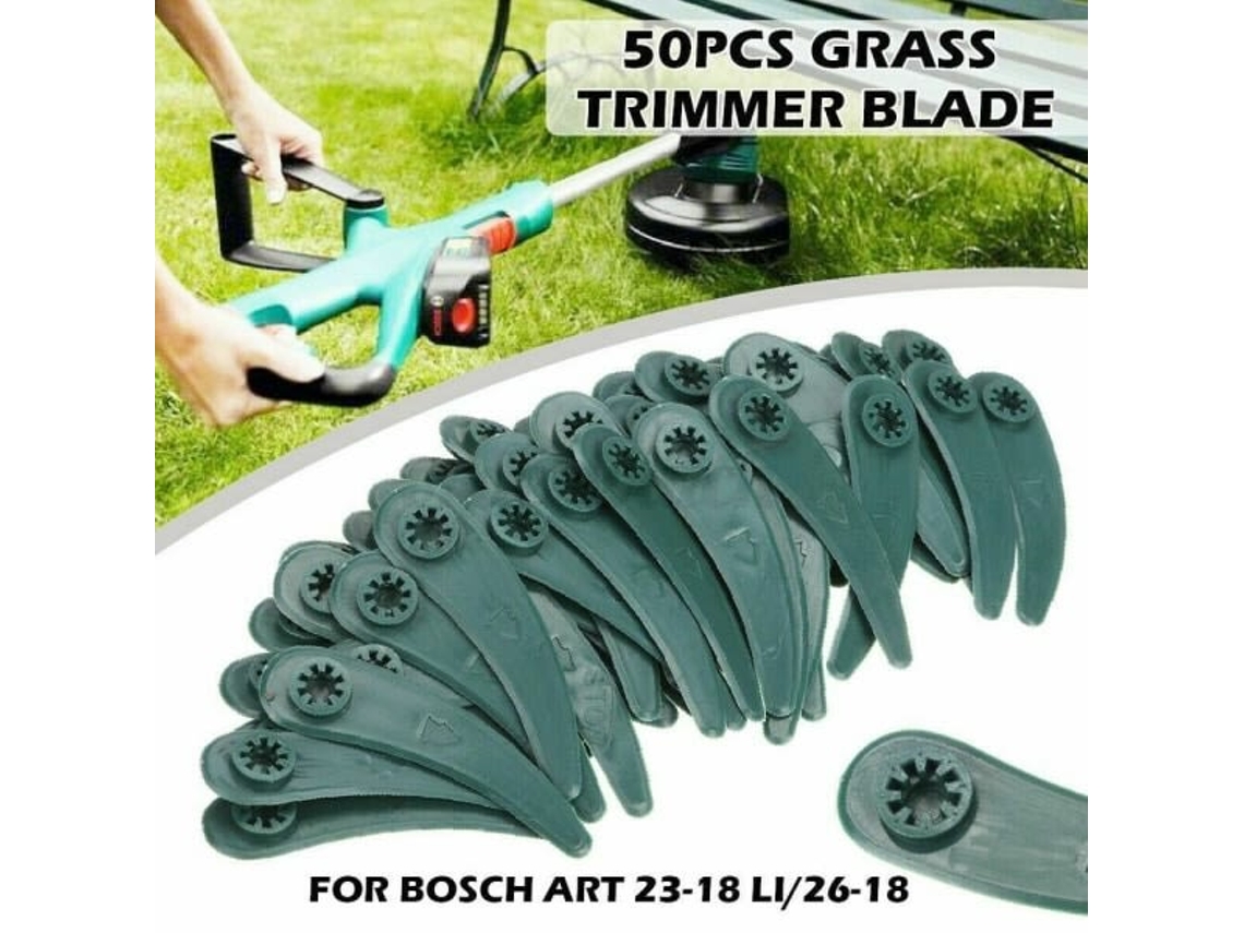 50 Lâminas De Plástico Para Cortador De Grama Bosch qb