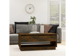 Vidaxl Mesa De Centro 102,5x55x44 Cm Derivados Madeira Carvalho Fumado