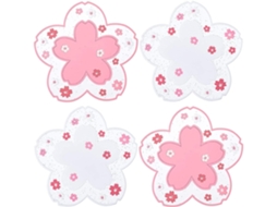 Pçs Kawaii Sakura Cup Coaster Decoração Cup Placemat Cute Kitchen Pot Bowl Pad Placemat Cherry Blossom Coaster Table Cup Mat 11,5*0,3*