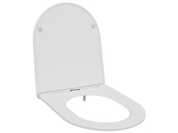 Assento De Privada Moderno E De Fecho Suave Vidaxl White Plastic