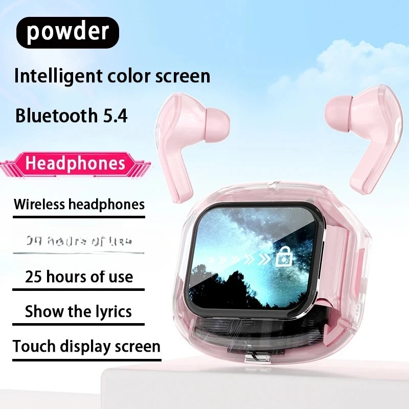 Tela Sensível ao Toque Bluetooth com Chamadas e Controle de Câmera MDUG (rosa)