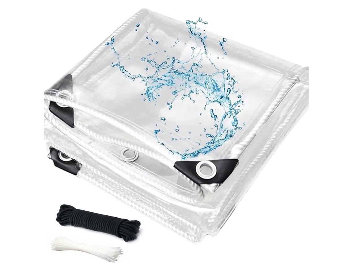 Lona Transparente Grossa Resistente Vento Chuva Exterior