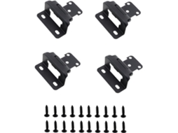 Conjunto De 4 Dobradiças Fechamento Automático Com Mola E Cobertura,