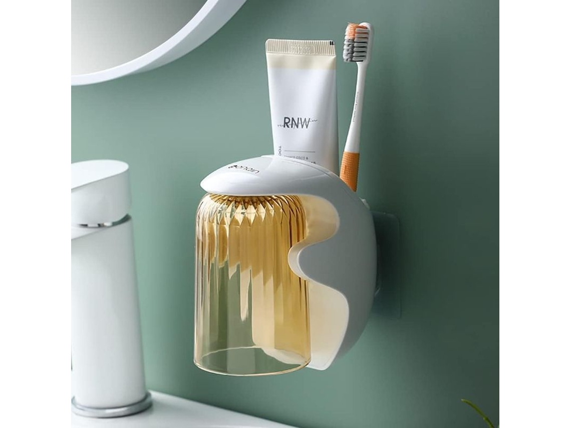 2026 portavasos de Cepillos de Dientes para Niños Baño, Porta Cepillos Eléctricos Y Pasta Dental (marrón)
