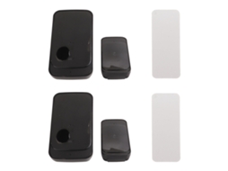 Conjunto De Timbre Inalámbrico Botón Táctil 38 Tonos 4 Volúmenes Ajustables Impermeable Ip44 Luz Led Para Hogar Apartamento Plug Uk